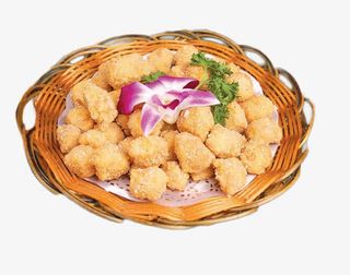 篮子中的鸡块素材图片免抠