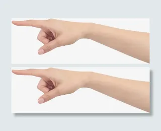 手 手势  拿东西免抠