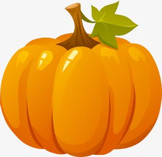 黄色简约南瓜免抠