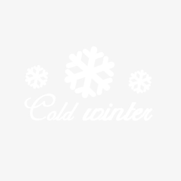 白色雪花冷免抠