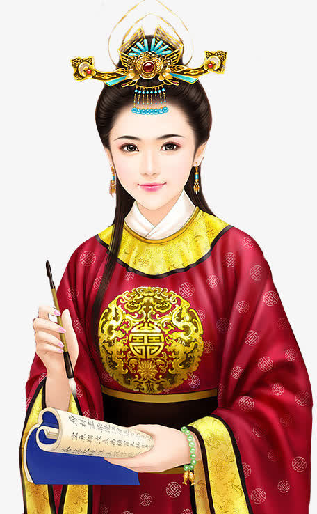 古风官服美女免抠