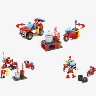 乐高积木园林车三种形态免抠