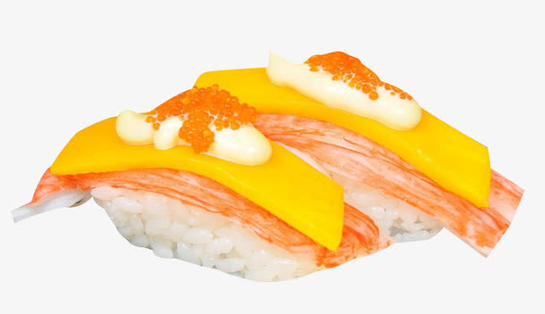 寿司上的蟹肉免抠
