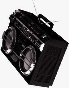 旧式录音机免抠