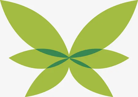 蝴蝶形状的叶免抠