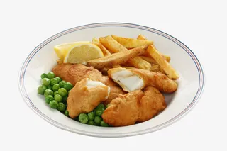 炸鱼块和薯条免抠