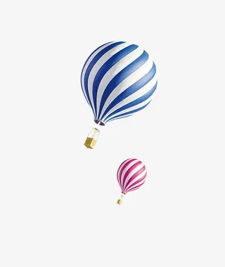 卡通热气球图片免抠