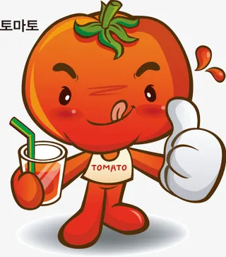 手绘卡通西红柿免抠