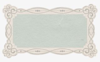 蓝色底纹边框免抠