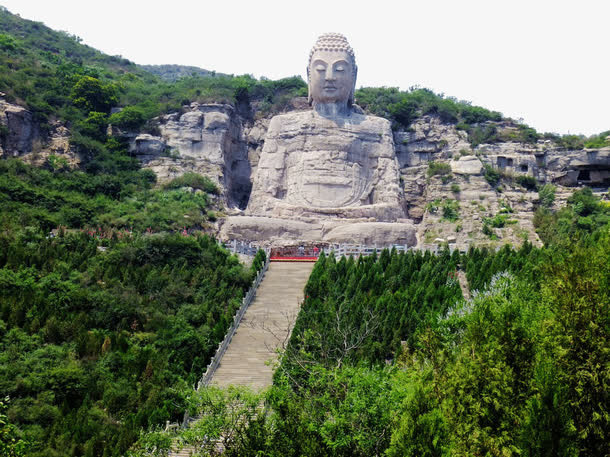 蒙山大佛风景区免抠