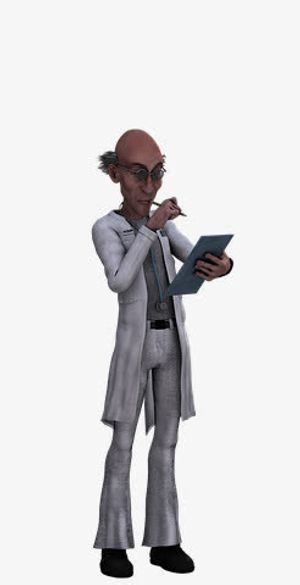 秃顶的老医生免抠