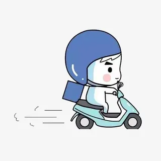 饿了么外卖卡通小人免抠