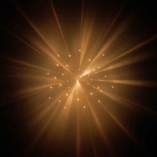 黄色发散性光效星空场景免抠