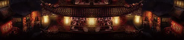 美食酒馆中国风背景banner