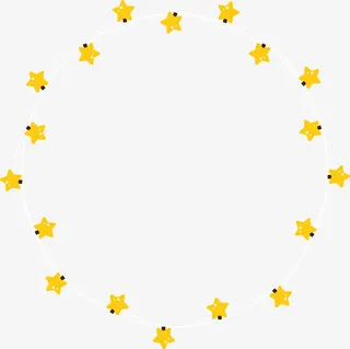 节日彩灯边框免抠