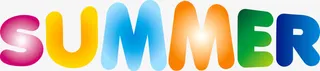 summer夏天艺术字设计免抠