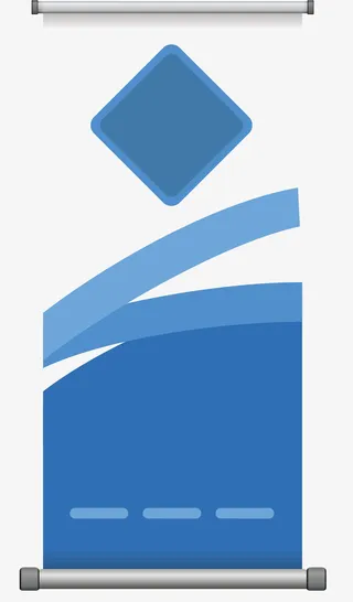 招聘易拉宝设计素材免抠