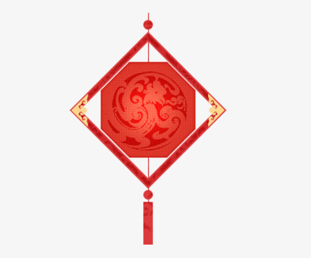 红色中国结免抠