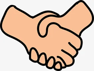 卡通握手免抠