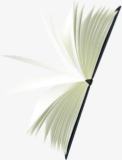 侧立翻页张开书本免抠