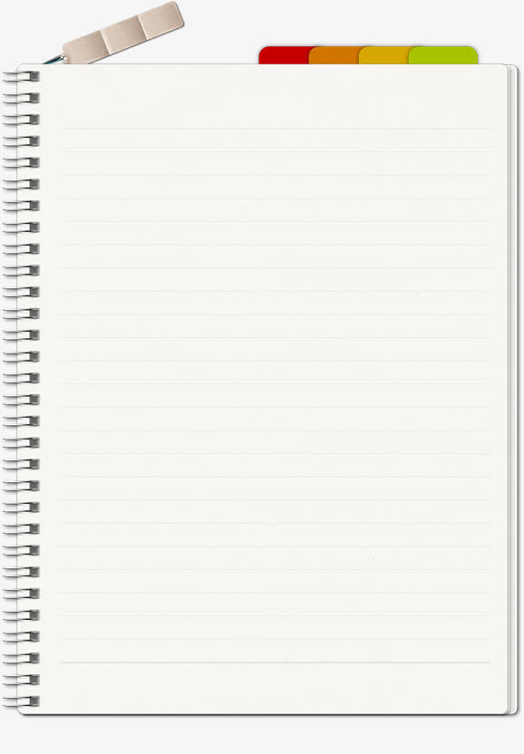 手绘时尚笔记本插图免抠