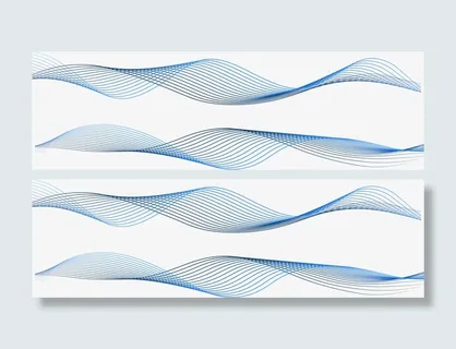 螺旋旋转蓝色线条免抠