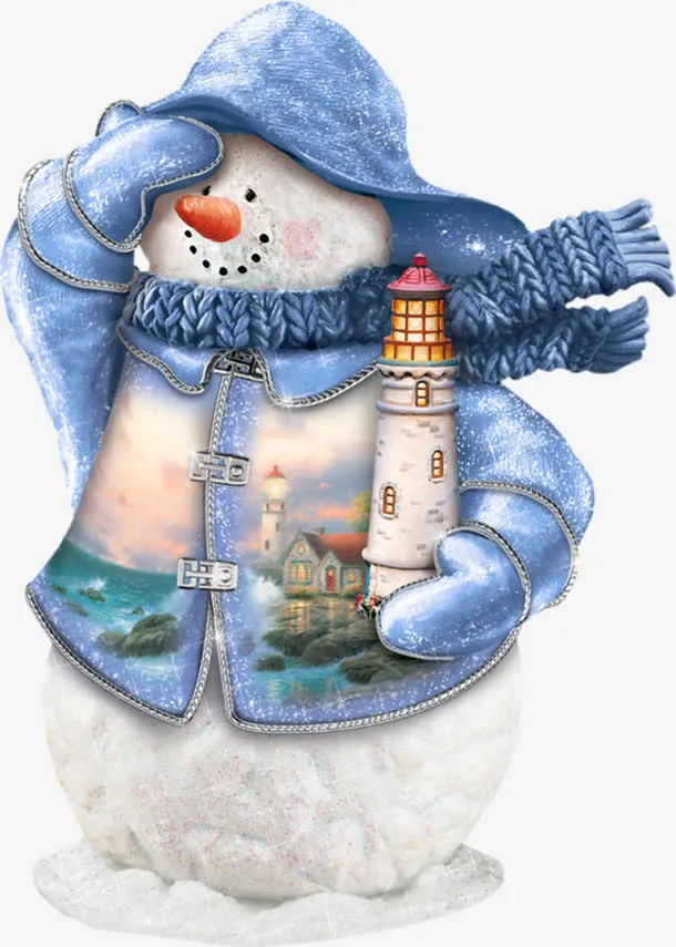 冬季卡通雪人免抠