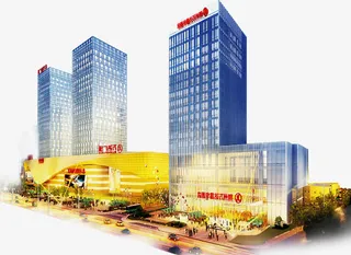 万达财富商业建筑免抠