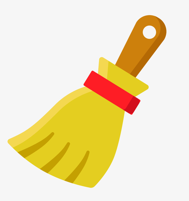 扫帚清洁护理图标免抠