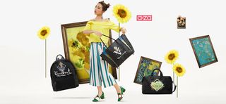 夏日清新向日葵花朵手拿包免抠