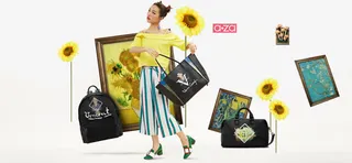 夏日清新向日葵花朵手拿包免抠