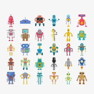 矢量机器人合集免抠