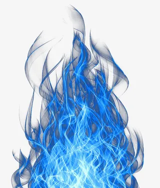 蓝色炫光元素免抠