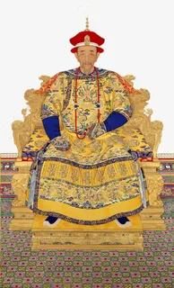 满族皇帝康熙朝服画像免抠