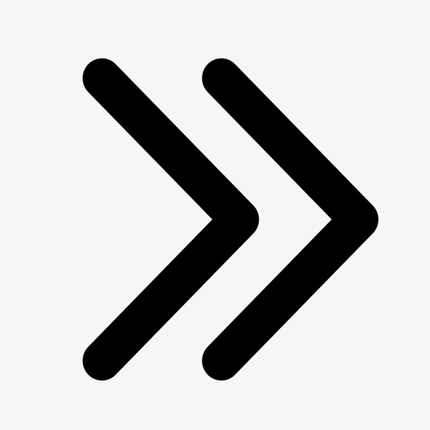 箭头图标icon快进向右箭头免抠