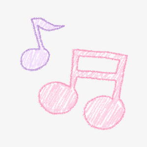 彩绘音符免抠