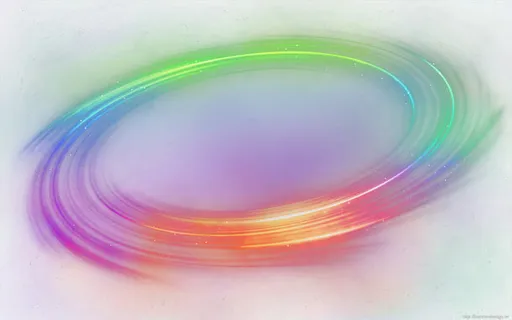 七彩渐变漩涡光效免抠