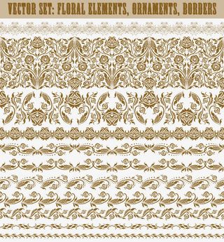 时尚欧式花纹底纹免抠