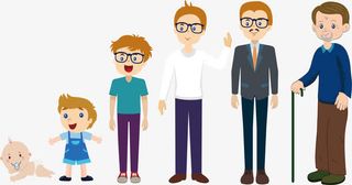 男孩从小到大的一生免抠