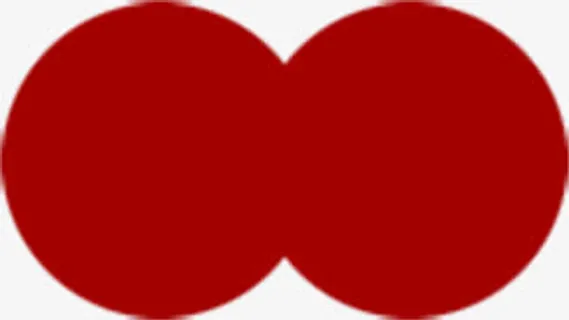 红色双圆图片招聘免抠