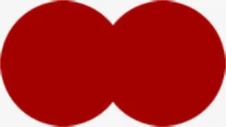 红色双圆图片招聘免抠