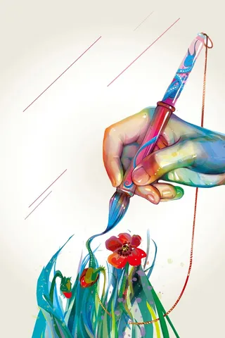 创意美术培训班海报背景素材高清