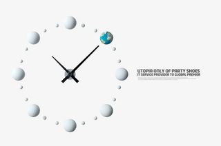 创意立体球表背景