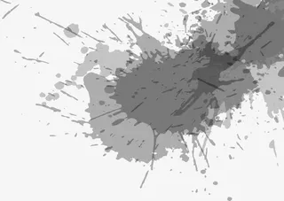 灰色泼墨效果图免抠