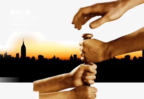 团结力量企业形象免抠