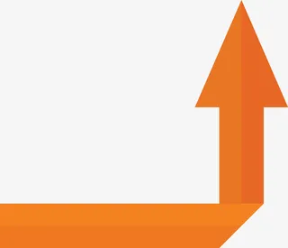 弯曲折叠箭头矢量图免抠