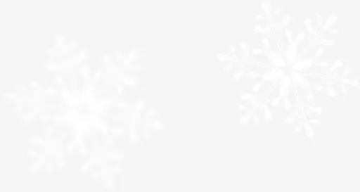 白色冰晶雪花免抠
