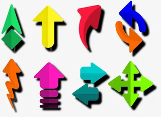 矢量手绘箭头免抠