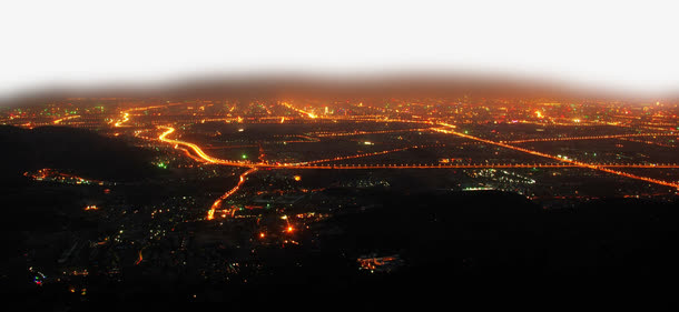夜晚的城市免抠