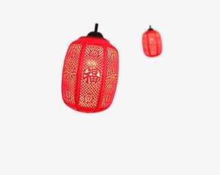 灯笼海报装饰免抠